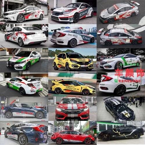 Car stickers FOR Honda Civic 2016-2021 appearance personality racing decorative decals