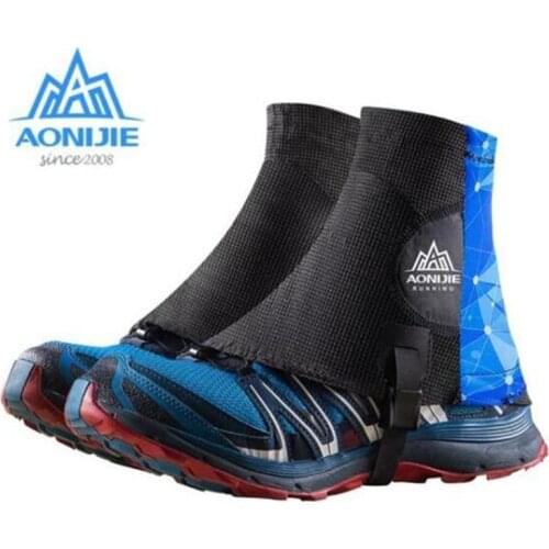 AONIJIE Cycling Shoe Cover High leggings hiking Running Trail Gaiters Jogging Protective Sandproof Wrap Mann Woman Reflective