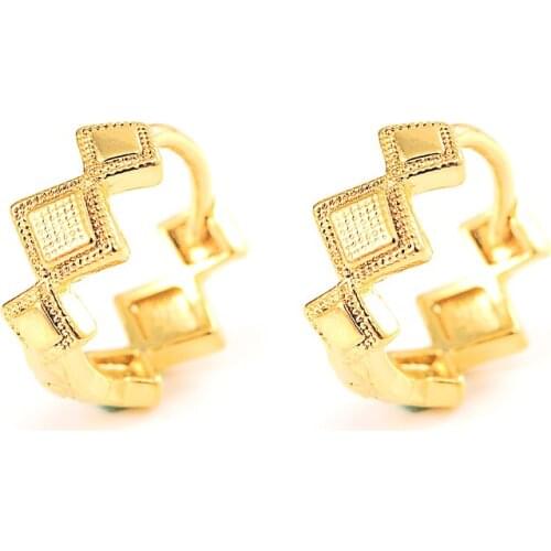 Bangrui Simple Fashion Metal Circle Hoop Earrings Vintage Geometric Earrings For Women/Men Jewelry Accessories boucle d'oreille