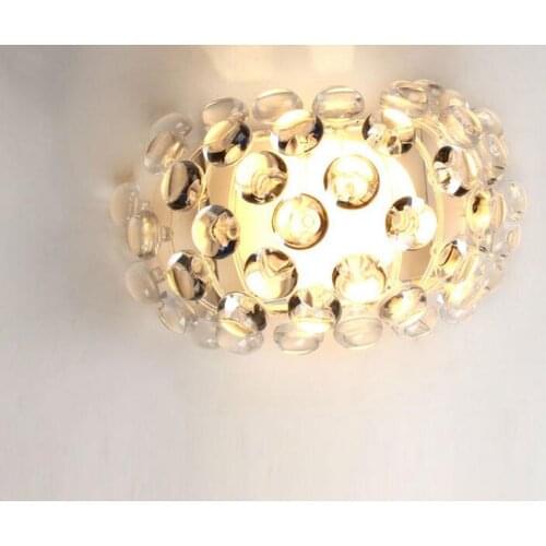 Caboche Ball Wall Light Fixture Modern Glass Shade G9 Sconce Lamp Luminaria Design Foyer Bedroom Bedside Hallway Living Room
