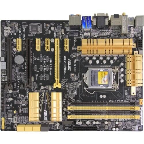 For ASUS Z87-PRO original motherboard DDR3 LGA 1150 for I3 I5 I7 CPU USB2.0 USB3.0 32GB Z87 Desktop motherborad Free shipping