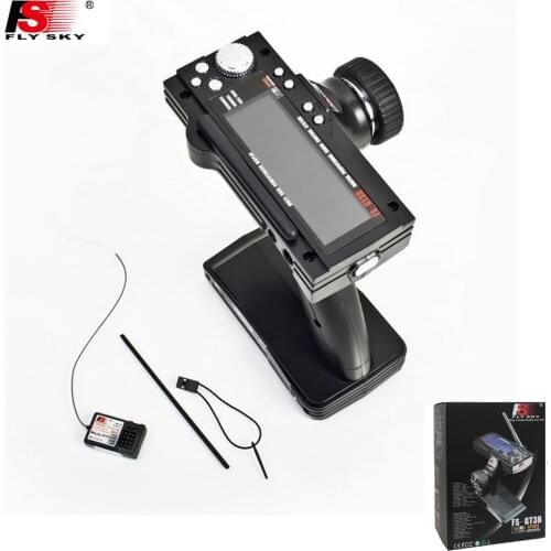 Flysky FS-GT3B FS GT3B 2.4G 3CH Gun RC System Transmitter with Receiver For RC Car Boat with LED Screen