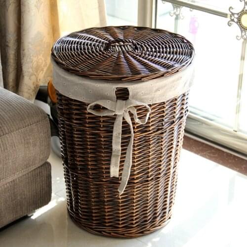 Home laundry basket rattan storage box Large laundry basket dirty clothes clothing storage basket storage basket