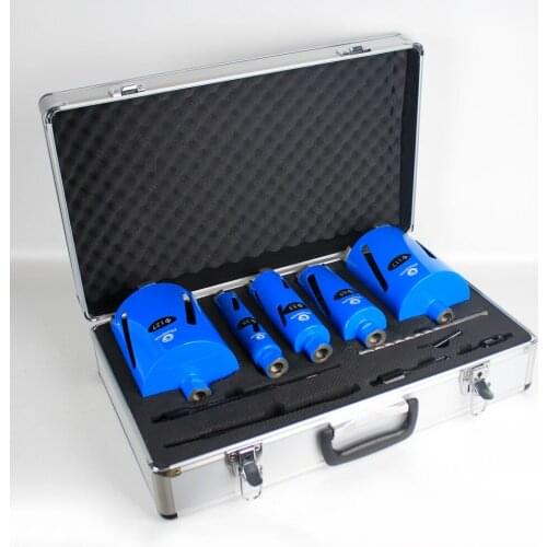 Raizi 5Pcs Concrete Drill Bit Set Wall Tap Water Heater Air Condition Diamond Hole Saw Cutter 38/53/65/117/127mm Drilling Tool