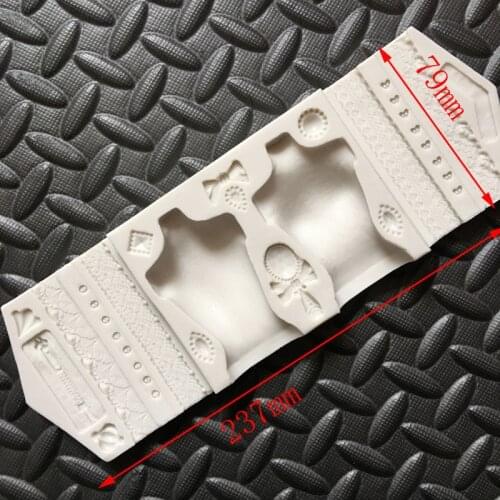 Newest! Body bow small zipper flower silicone mold Fondant cake decoration tool DIY chocolate mold handmade soap mold