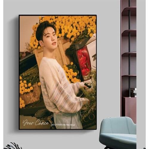 New Arrival Custom HOSHI Seventeen Poster Home Decoration Fashion Canvas Fabric Wall Poster 27X40cm30X45cm