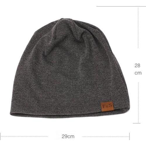 Solid Color Unisex Men Women Beanies Hedging Cap Knit Knitted Cotton Double Layer Fabric Casual Caps Sports Headwear