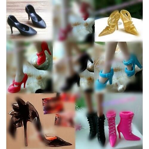 Original Doll Shoes High Heels Super Model FR Body Figure Doll Shoes 1/6 Doll Casual Sandals Shoes Boots Doll Accessories