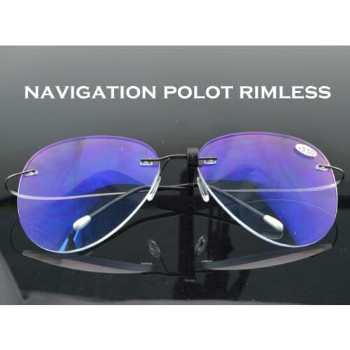 Large Size Pilot Oval Super High Quality Reading Glasses Metal Frame with PU Case CLARAVIDA America Brand Gentlemen +0.75~+4.0