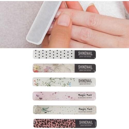 Professional Durable Nano Glass Nail File Buffer Block Shiner Manicure Lime Nail Art Nail Polish Nails Accessories Nail Files