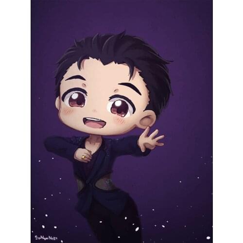 Full Square/round Diamond 5D DIY Diamond Painting Anime Yuri!!! on Ice Embroidery Cross Stitch Rhinestone Mosaic Home Decor