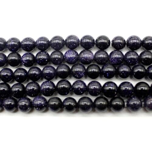 Semi precious blue Sand Stone natural loose stone beads round stone jewelry beads 15.5" 4mm 6mm 8mm 10mm 12mm beads