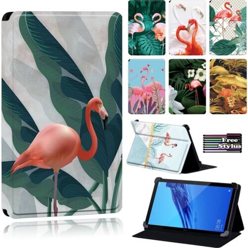 Dust-proof Tablet Case for Huawei MediaPad T1 7.0/MediaPad (T1/T5)10/MediaPad T3 10.9.6/T2 10 PRO/MediaPad T3 8 Flamingo Pattern