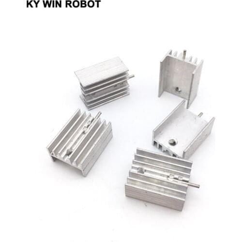5pcs Free Shipping Aluminium TO-220 Heatsink TO 220 Heat Sink Transistor Radiator TO220 Cooler Cooling 20*15*10MM With 1 Pin
