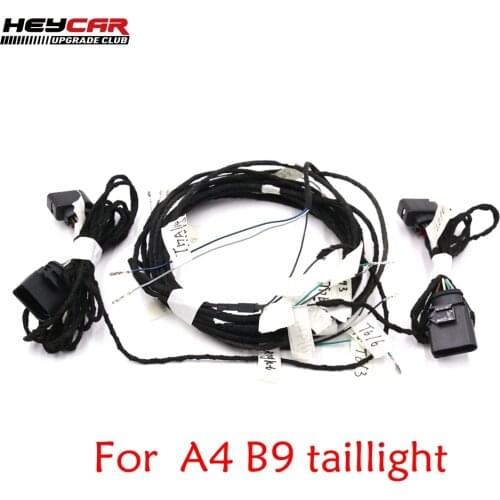 LED Flowing water Dynamic Sequential taillight cable wire Harness Adapter For AUDI A4 B9