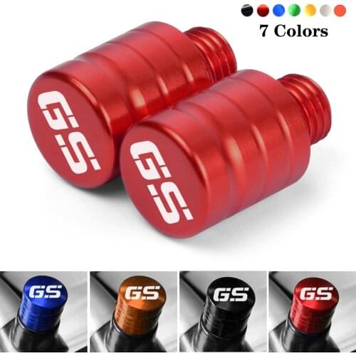 1Pair M10*1.25 Motorcycle CNC Mirror Hole Plug Screw For BMW R1200GS R 1200GS Adv GS 2004 - 2012 2011 2009 2010 2006 NEW LOGO