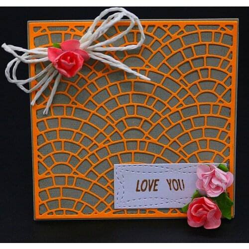 YLCD1299 Square Cover Metal Cutting Dies For Scrapbooking Stencils DIY Album Cards Decoration Embossing Folder Craft Die Cuts