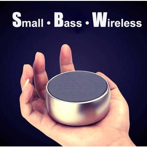 YMDX Super Bass Portable Bluetooth Speaker Metal Steel Mini Wireless Speakers with TF MP3 Player for mobile phone hands free