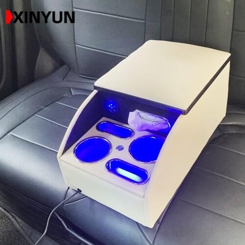 FOR Lexus rx NX es ct es UX GX LX LC RC SC Rear handrail box mobile phone charging USB LED Put paper towels