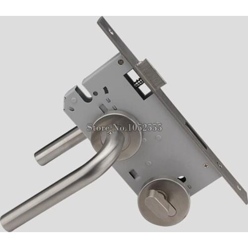 304 Stainless Steel Tube Wells Lock Hospital/Shopping/Public Entrance/Passage Fire Door Handle Lock Security Escape Lever Lock