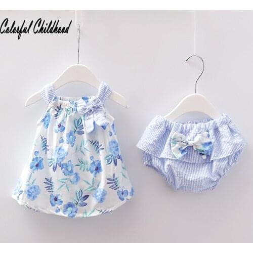 Carters 2pcs Baby Girl Clothes 2018 Summer Fashion New Floral Strap Top + Shorts Two Sets Infant Toddler Baby Clothing