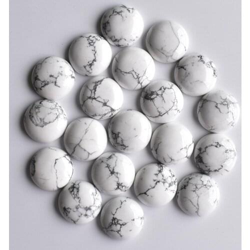 2020 fashion top quality natural stone round cabochon 20mm stone beads 20pcs/lot Wholesale free shipping