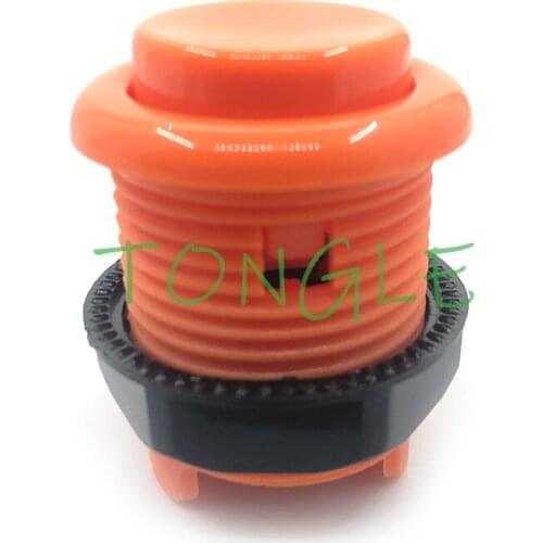 50Pcs American Style Shorter Concave Button Arcade Buttons 28mm Mounting Hole American Happ Push Button Rettro Game Machine Part