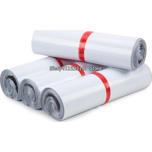 50Pcs Newest Courier Bags White Storage Bag Self-Seal Adhesive Storage Bag Matte Material Envelope Mailer Postal Mailing Bags