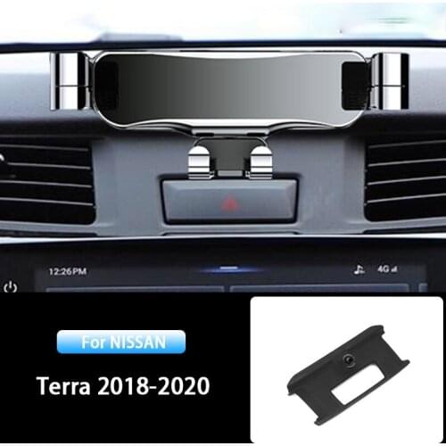 Car Mobile Phone Holder For Nissan Terra 2018 2019 2020 Special Air Vent Stand GPS Gravity Navigation Bracket Car Accessories