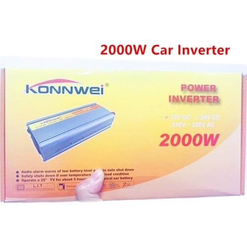 2021New 2000W Car Inverter DC 12 V to AC 220 V Power Inverter Charger Transformer Vehicle Power Inverter Power Switch