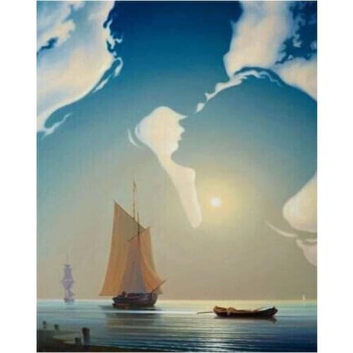 DIY Digital Painting By Numbers embrace oil painting mural Kits Coloring Wall Art Picture Gift frameless