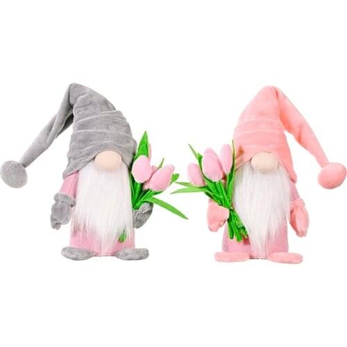 Mothers Day Gnome Spring Flower Tomte Swedish Nisse Scandinavian Elf Dwarf Farmhouse Kitchen Decorations