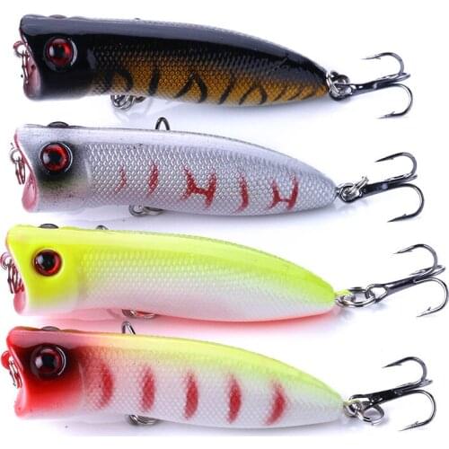 HENGJIA 1PC popper fishing lures 5.5cm 5.5g wobbler isca artificial hard bait pesca fishing tackle