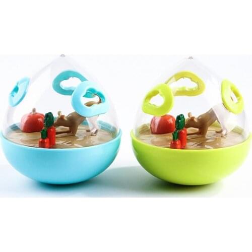 Pets Dog Fun Bowl Feeder Training Exercise Fun Bowl Cat Feeding Toys Interactive Tumbler Leakage Food Ball Gamelle Comedero Gato