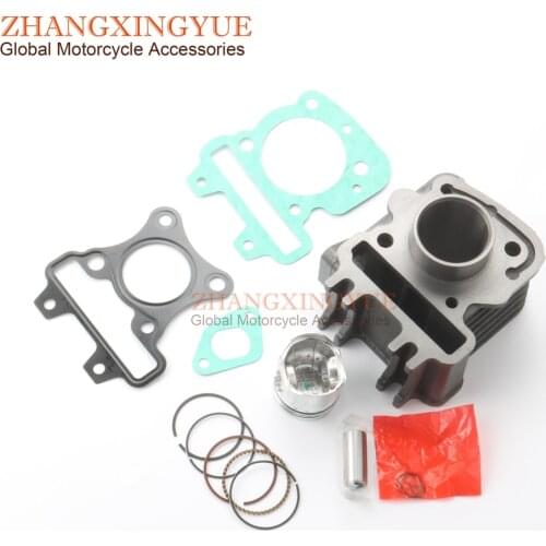 50cc Cylinder Kit & Piston Kit & Cylinder Gasket for Vespa LX 50 S ET4 50cc AC 4-stroke