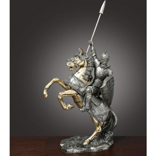 Victory knight creative decoration European style living room home office wine cabinet crafts luxury high-end