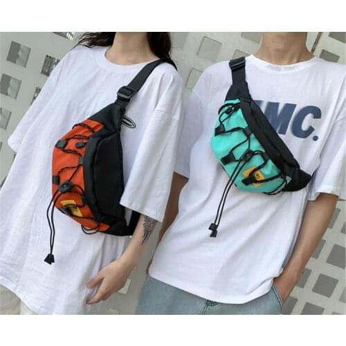 Fashion Messenger Bag Female Trend Nylon Small Bag Street Wild Chest Bag Boys And Girls Waist Bag Shoulder Bag Lady Bag