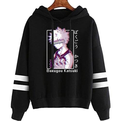 Boku No Hiro Akademia Bakugou Katsuki Print Men Hoodie Sweatshirt Sportswear Casual Autumn Top Harajuku My Hero Academia Hoodie