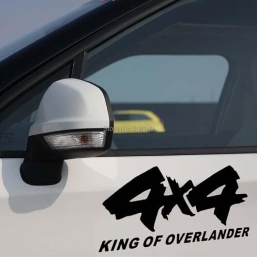 Aliauto 4*4 King of Overlander Car Sticker Car Reflective Decal for JEEP AWD Ford Chevrolet Volkswagen Tesla Honda Hyundai Lada