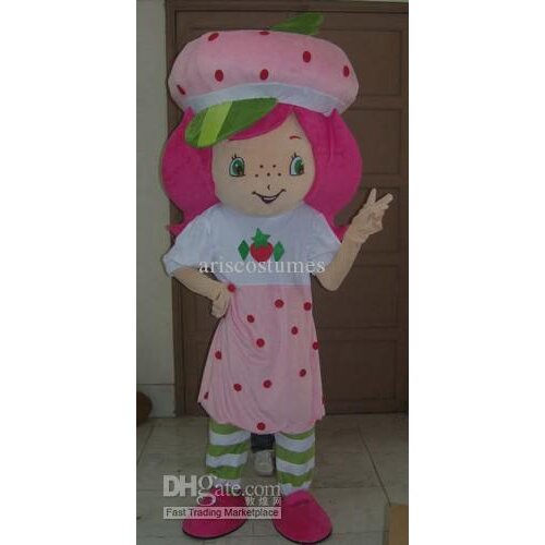 Newest strawberry shortcake mascot suit fancy dress costume carnival costume kids party costumes