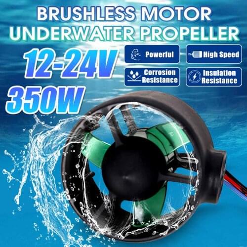 NEW 350W 12V-24V Propeller Blades Underwater Thruster Brushless Motor 3-Blades Propeller For RC Model Ship Boat Parts