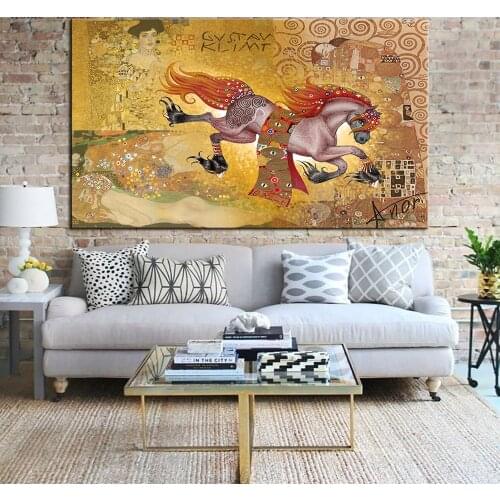 Huge Gustav KLIMT giclee painting CANVAS WALL ART decor poster oil painting wall art on canvas wall picture For living room