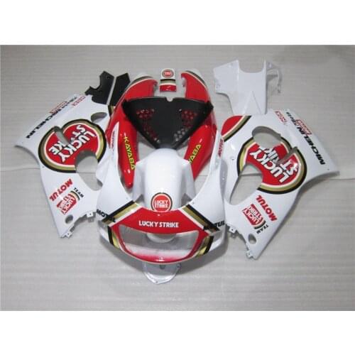 Plastic Fairing Kit For SUZUKI SRAD GSXR600 750 1996-2000 Red White Fairings Set GSXR 600 96 97 98 99 00 X325