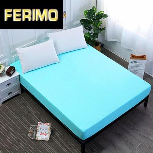 Bed cover Sheet Mattress Cover Bed Linen With Elastic Band Mattress Protector Pad 100%Polyester King Size Bedding Set
