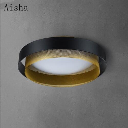 Post Modern LED Ceiling Light Round Surface Mounted Vintage Ceiling Lamp for Bedroom Living Dining Room Lighting Fixtures