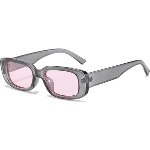 Fashion Sunglasses Women Rectangle Frame Brand Designer Retro Sun Glasses Unisex Square UV400