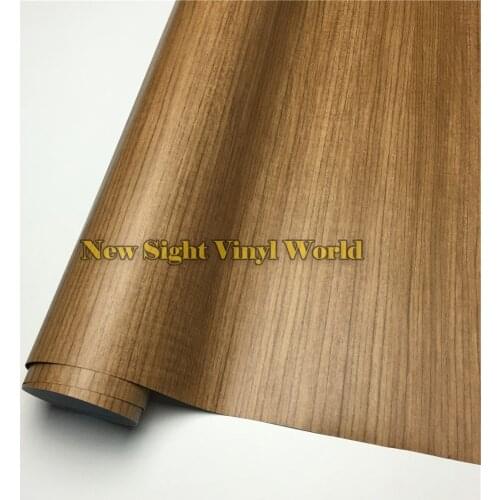 Teak Car WoodGrain Vinyl Sticker Decal Wood Film Floor Furniture Auto Interier Size:1.24X50m/Roll(4ft X 165ft)