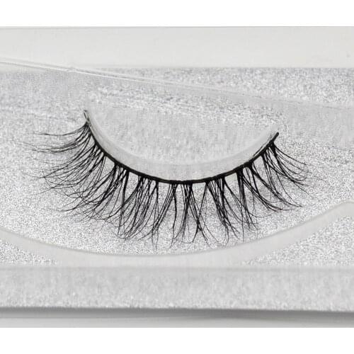 Visofree 3D Mink Lashes Natural Winged Curly Lashes Long Lasting Mink eyelashes False Lashes cilios posticos Round box A20