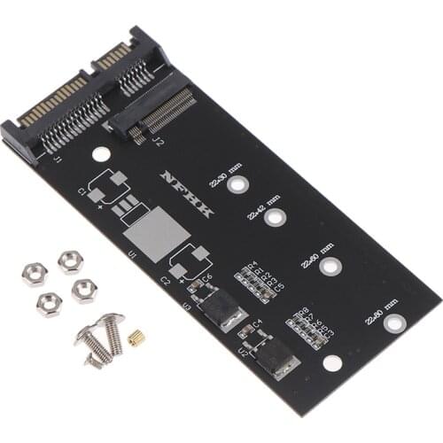 1set high efficiency M.2 NVME SSD Convert Adapter Card NVME/AHCI SSD Upgraded Kit for SATA revision I/II/III (1.5/3.0/6.0 Gbps)
