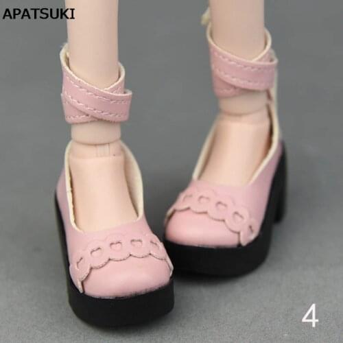 1Pair 6cm Pink Bandage Fashion Shoes For 1/4 BJD Doll Shoes High Heel Shoes For 45-50cm XINYI Doll 1:4 Doll Accessories